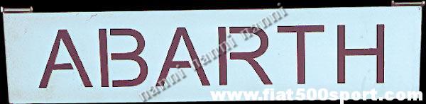 Alzacofano Abarth 595 / 695 cromato Art.0003