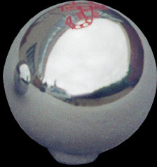 Pomello Abarth leva cambio in alluminio cromato per Fiat 500. Art.0025