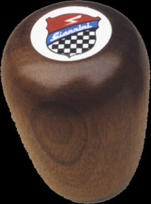 Pomello Fiat 500 Fiat 126 Giannini leva cambio in legno di mogano. Art. 0030