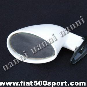 Specchio retrovisore Fiat 500 Fiat 126 Californian Vitaloni sinistro colore bianco. Art. 0091B