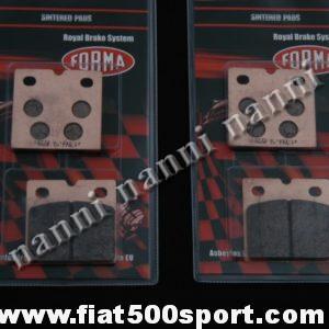 Pastiglie Fiat 500 Fiat 126 anteriori sinterizzate per kit freni a disco 0182-0185. Art. 0182P
