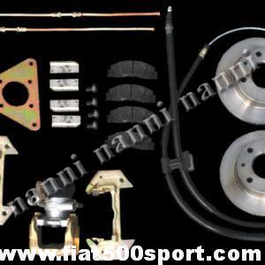 Kit freni a disco per Fiat 126 Personal e Giardiniera posteriori. (interasse dei bulloni ruota di 98 mm.) Art. 0187