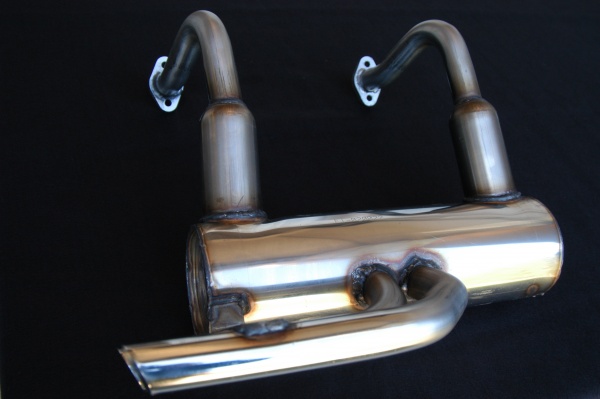 Silencieux Double échappement Record Monza Pour Fiat 500 F Et 500 L, Finition Chromée, Sortie 30 Mm - Neuf