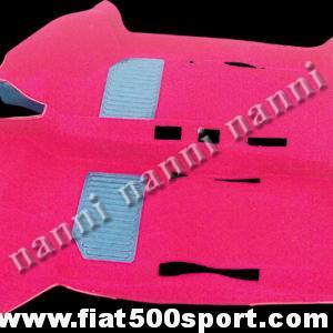 Moquette Fiat 500/126 originale rossa. Art. 0508red