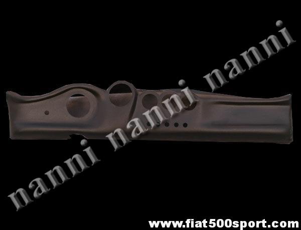 Cruscotto Fiat 500 verniciato nero con fori contagiri e contachilometri diametro 80 m.m. Art.0715