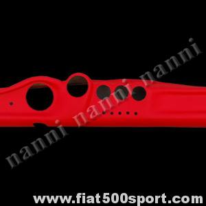 Cruscotto Fiat 500 in vera pelle rossa Art. 0717