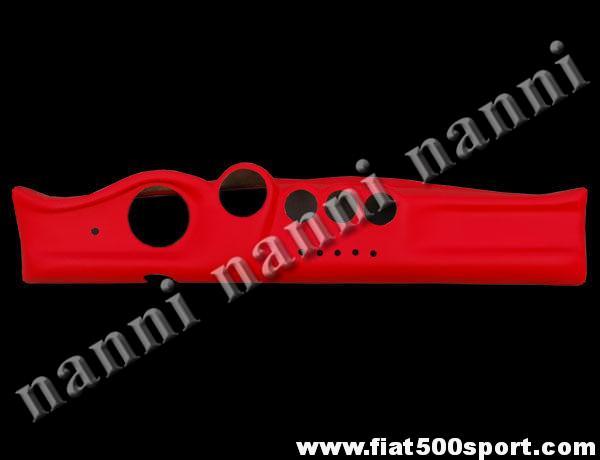 Art. 0717 - Cruscotto Fiat 500 in vera pelle rossa - Cruscotto Fiat 500 in vera pelle rossa. Per strumenti diam. 80 mm. e manometri diam.52 mm.
Art. 0717 - Cruscotto Fiat 500 in vera pelle rossa - Cruscotto Fiat 500 in vera pelle rossa. Per strumenti diam. 80 mm. e manometri diam.52 mm.