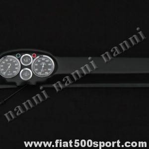 Fiat 500 D F L R Francis Lombardi My Car dashboard with black instruments .