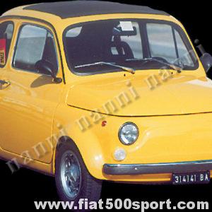 Wheel arches Fiat 500 NANNI fiberglass set for stradal use.