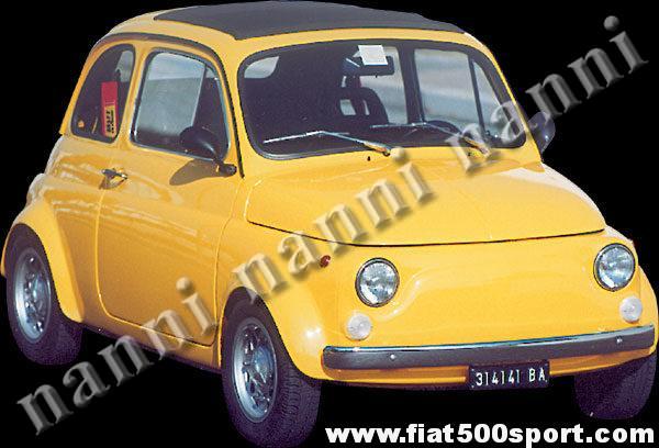 Parafanghi Fiat 500 stradali NANNI (allargano 4 cm per parte la vettura). Art.0840