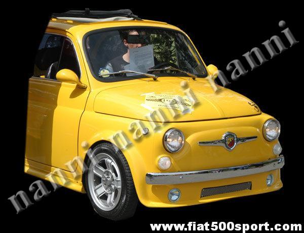 Spoiler Fiat 500 anteriore NANNI con predisposizione fari e radiatore dell’olio Art.0850