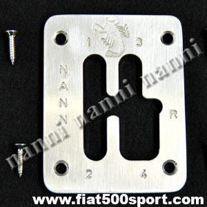 Fiat 500 Fiat 126 NANNI competition style 4 speed satined plate for ballgrip.