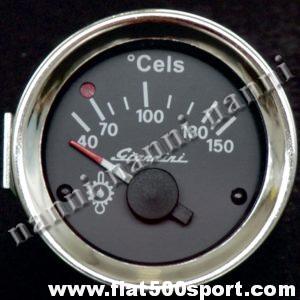 Manometro Giannini temperatura olio nero, nuovo, diametro 52 mm.