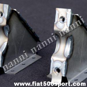Supporti Fiat 500 Fiat 126  NANNI per applicazione scatola sterzo Fiat 126 su Fiat 500.