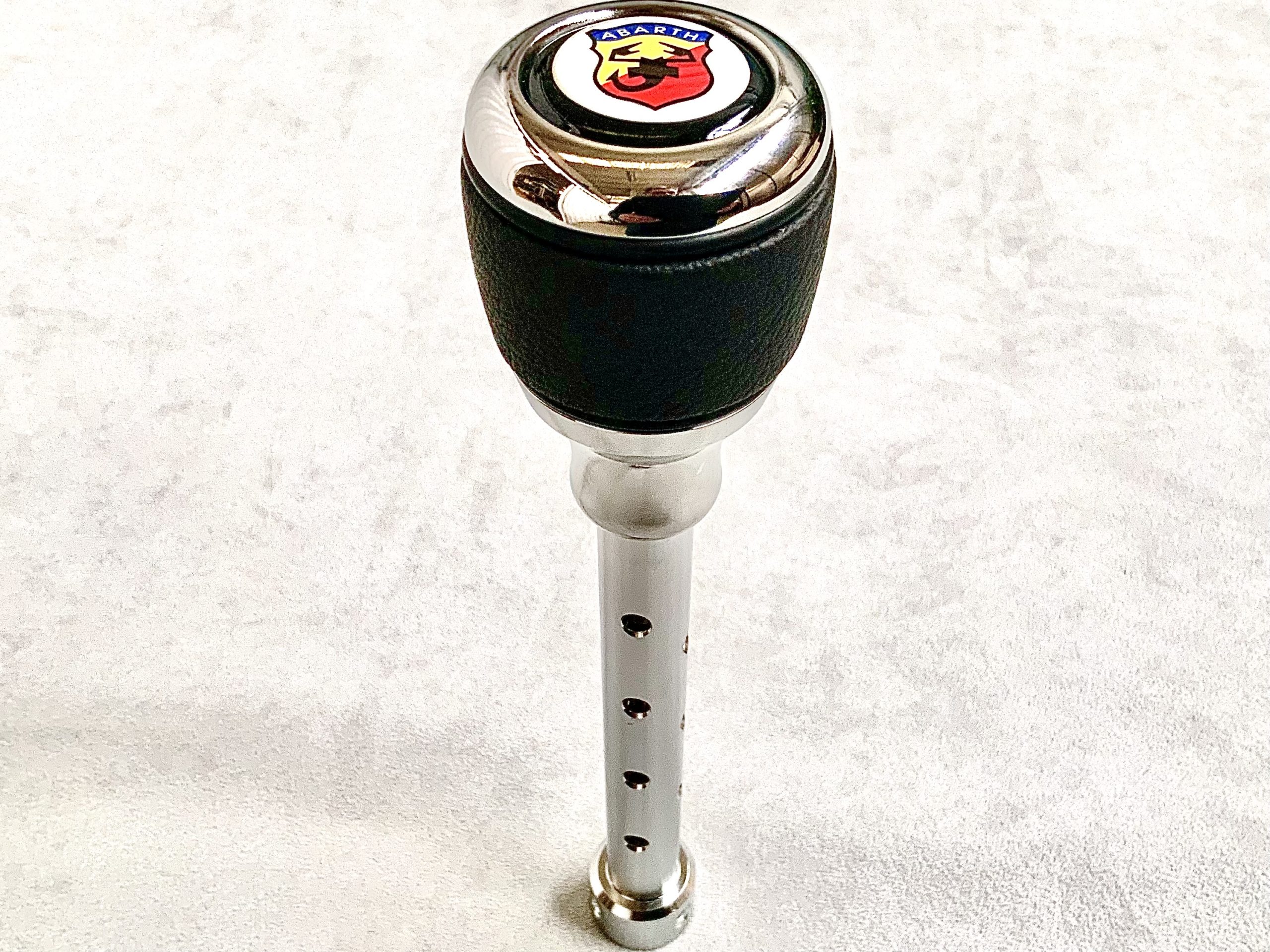 POMELLO LEVA CAMBIO A FUNGHETTO IN METALLO NERO FIAT 500 - Foto 10