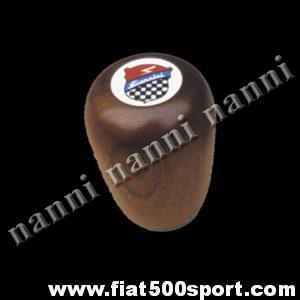 Pomello Fiat 500 Fiat 126 Giannini leva cambio in legno di mogano.