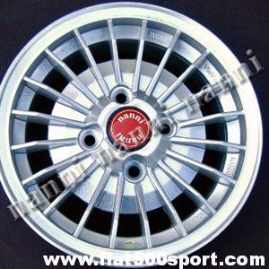 Fiat 126 NANNI 12” alloy painted wheel with fixing Fiat, 4,5” in width.