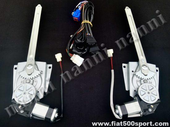 Art. 0509 - Electric windows regulator Fiat 500 all models, complete set for right and left door. - Electric windows regulator for Fiat 500 all models. Complete whit everything set for right and left door.
