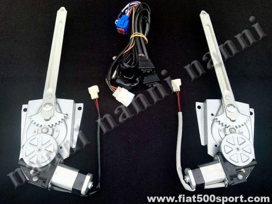 Art. 0509 - Electric windows regulator Fiat 500 all models, complete set for right and left door. - Electric windows regulator for Fiat 500 all models. Complete whit everything set for right and left door.

