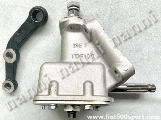 Art. 0489B - Scatola guida Fiat 500, Fiat Giardiniera NUOVA a vite e rullo con rapporto originale Fiat. - Scatola guida Fiat 500 Fiat Giardiniera NUOVA a vite e rullo con rapporto ORIGINALE Fiat.
