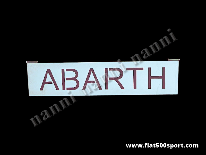 Art. 0003 - Abarth 595 Abarth 695 rear bonnet support grille chromed. - Abarth 595/695 rear bonnet support grille chromed.
