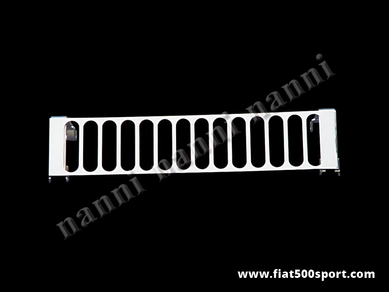 Art. 0005 - Fiat 500 rear bonnet support grille chromed. - Fiat 500 rear bonnet support grille chromed.
