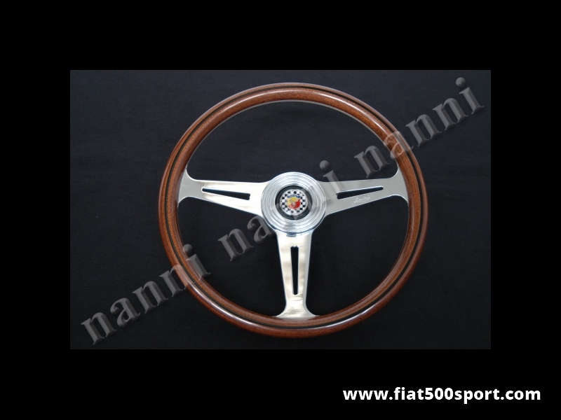 Art. 0018 - Volante Abarth 695 SS originale in mogano con mozzo e pulsante clacson Abarth. - Volante montato in origine dall’Abarth sulla vettura 695 SS in legno di mogano completo di mozzo e pulsante clacson Abarth. Diametro esterno 360 mm. Lo vendiamo completo di mozzo per Fiat 500. Se il volante viene montato su una Fiat 126 specificatelo nelle note e vi sarà inviato con il mozzo Fiat 126.
Art. 0018 - Volante Abarth 695 SS originale in mogano con mozzo e pulsante clacson Abarth. - Volante montato in origine dall’Abarth sulla vettura 695 SS in legno di mogano completo di mozzo e pulsante clacson Abarth. Diametro esterno 360 mm. Lo vendiamo completo di mozzo per Fiat 500. Se il volante viene montato su una Fiat 126 specificatelo nelle note e vi sarà inviato con il mozzo Fiat 126.