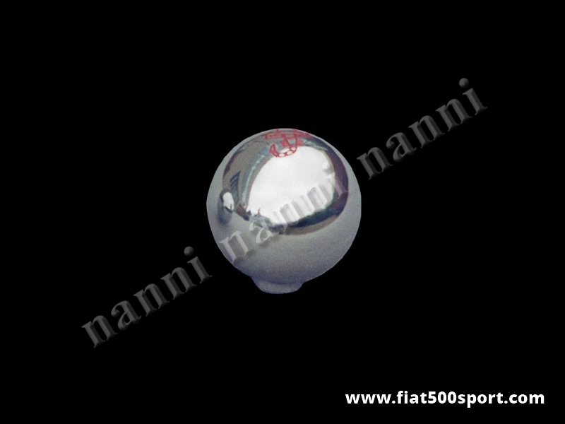 Art. 0025 - Fiat 500 Fiat 126 Abarth chromed aluminium gear knob. - Fiat 500 Fiat 126 Abarth chromed aluminium gear knob.
