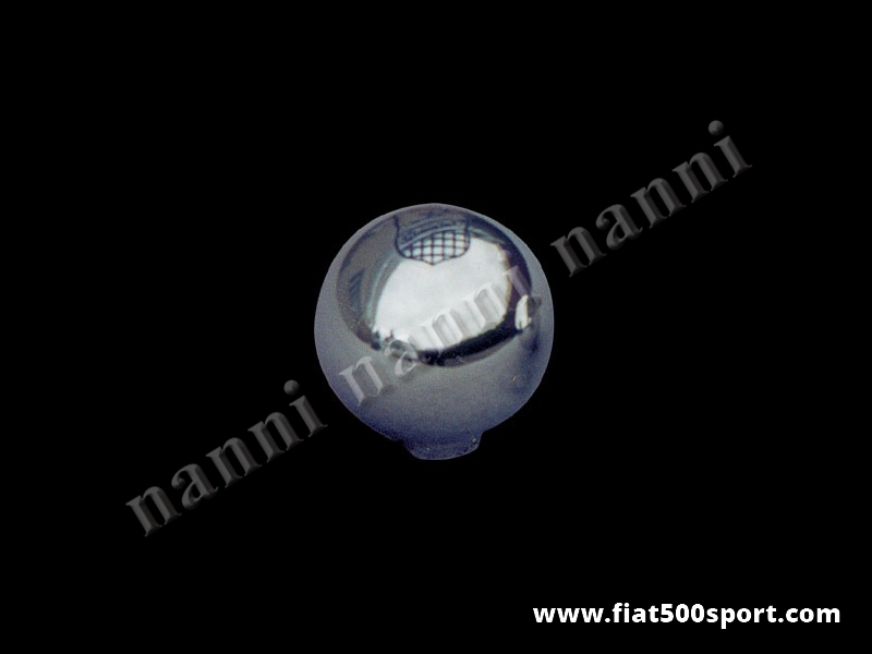 Art. 0026 - Fiat 500 Fiat 126 Giannini chromed aluminium gear knob. - Fiat 500 Fiat 126 Giannini chromed aluminium gear knob.
