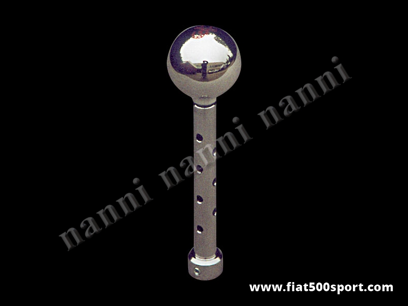 Art. 0035 - Fiat 500 Fiat 126 Abarth speed change lever with chromed aluminium ballgrip. - Fiat 500 Fiat 126 Abarth speed change lever with chromed aluminium ballgrip.
