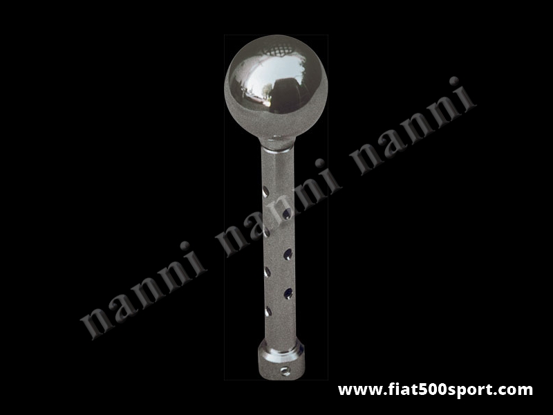 Art. 0036 - Fiat 500 Fiat 126 Giannini  speed change lever with chromed aluminium ballgrip. - Fiat 500 Fiat 126 Giannini speed change lever with chromed aluminium ballgrip.
