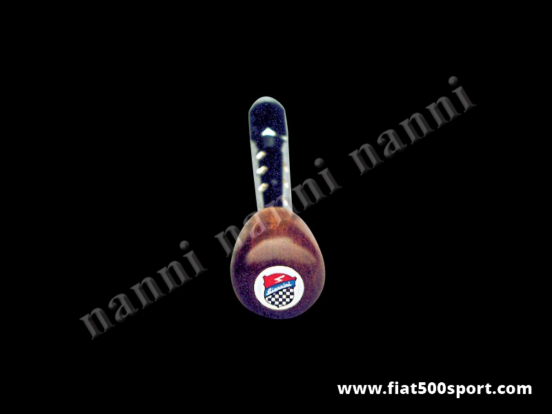 Art. 0040 - Fiat 500 Fiat 126 Giannini speed change lever with mahogany ballgrip. - Fiat 500 Fiat 126 Giannini speed change lever with mahogany ballgrip.
