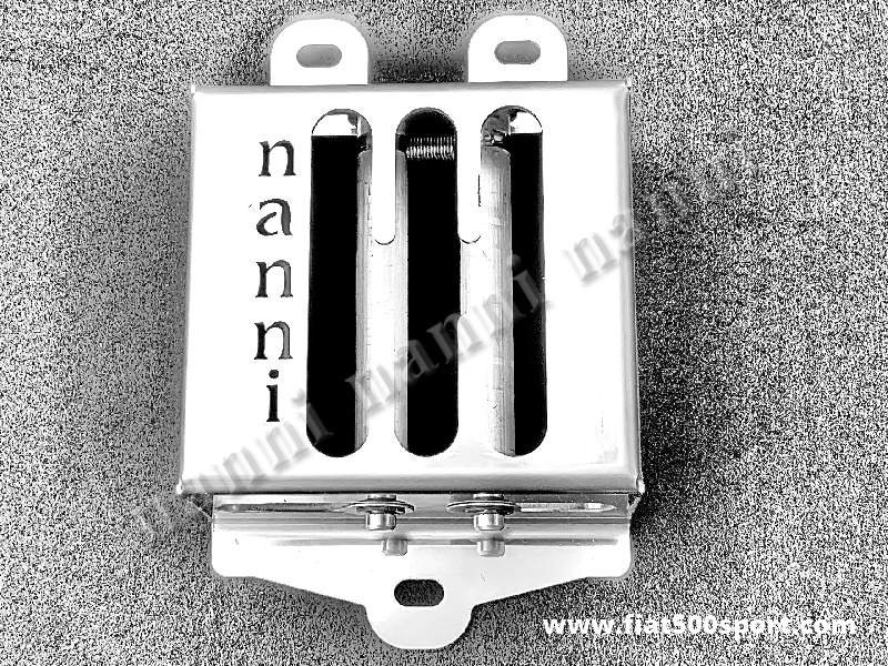 Art. 0071 - Fiat 500 Fiat 126 NANNI competition style 5 speed steel plate for ballgrip. - Fiat 500 Fiat 126 NANNI competition style 5 speed steel plate for ballgrip.

