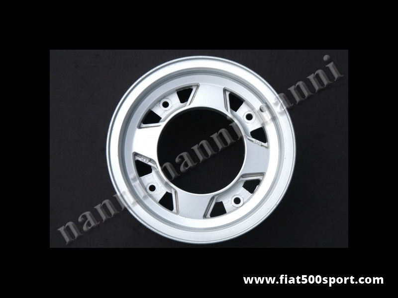 Art. 0078 - B.W.A original magnesium. wheels set used for Fiat 500 size 10" x 5". (4 wheels). - B.W.A. original magnesium wheels set used for Fiat 500 size 10" x 5".  (4 wheels).
