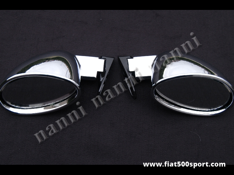Art. 0088 - Specchi retrovisori Californian cromati (destro e sinistro) - Specchi retrovisori Californian cromati destro e sinistro. Coppia completa per una vettura. Altissima qualità.
Art. 0088 - Specchi retrovisori Californian cromati (destro e sinistro) - Specchi retrovisori Californian cromati destro e sinistro. Coppia completa per una vettura. Altissima qualità.