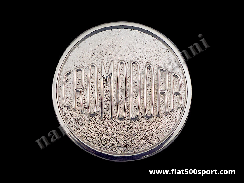 Art. 0097 - Fiat 500 Cromodora light alloy wheel cap. Ext. diametre mm. 75. - Fiat 500 Cromodora  light alloy wheel cap. Ext. diametre mm. 75.
