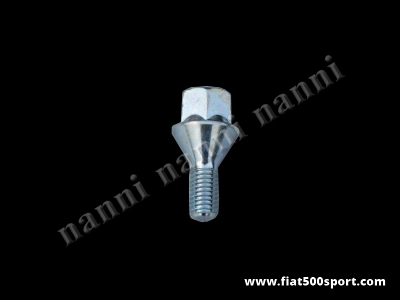 Art. 0107A - Fiat 500 wheel conical bolt 10×1,5×34 mm. - Fiat 500 wheel conical bolt 10×1,5×34 mm.
