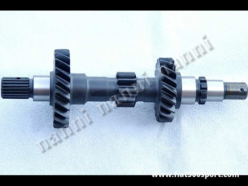 Art. 0119 - Albero primario cambio Fiat 500 NANNI con 3ª e 4ª molto corta. - Albero primario cambio Fiat 500 NANNI con 3ª e 4ª molto corta in acciaio temperato. Rapporto 3°marcia 19/26. L’ingranaggio della 4°marcia ha 22 denti anziché 24.
Art. 0119 - Albero primario cambio Fiat 500 NANNI con 3ª e 4ª molto corta. - Albero primario cambio Fiat 500 NANNI con 3ª e 4ª molto corta in acciaio temperato. Rapporto 3°marcia 19/26. L’ingranaggio della 4°marcia ha 22 denti anziché 24.