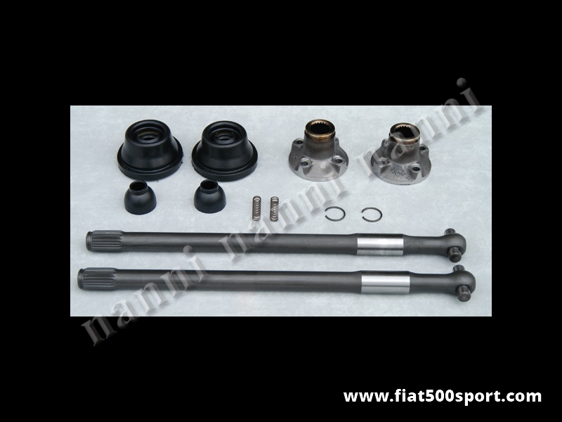 Art. 0121 - Fiat 500 F/L/R original Fiat complete driveshaft  set. - Fiat 500 F/L/R original Fiat complete driveshaft set.
