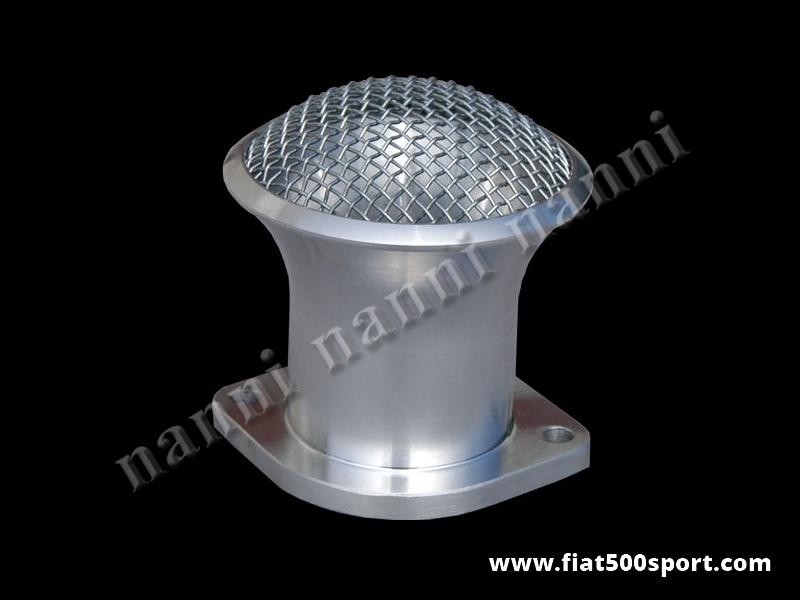Art. 0143 - NANNI light alloy admission pipe with net (40 mm. Ø) for carburettor Alfa Romeo Giulia. - NANNI light alloy admission pipe with net (40 mm. Ø) for corburettor Weber DCOE, Dell’Orto DHLA.
Art. 0143 - NANNI light alloy admission pipe with net (40 mm. Ø) for carburettor Alfa Romeo Giulia. - NANNI light alloy admission pipe with net (40 mm. Ø) for corburettor Weber DCOE, Dell’Orto DHLA.