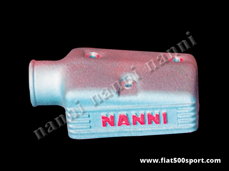 Art. 0150 - Scatola Fiat 500 Fiat 126  NANNI  presa aria in alluminio per carburatore Weber 30 DIC - Scatola presa aria Fiat 500 Fiat 126 in alluminio NANNI per carburatore Weber 30 DIC (30 mm. doppio corpo verticale) montato su Fiat 850 special, coupé e spider. La scatola ha un’altezza massima di 52 mm. Occorre uno spessore abbassa motore art. 0446.
 
