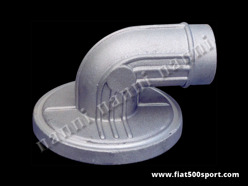 Art. 0152 - Coperchio filtro aria Fiat 500 Fiat 126 Giannini Abarth in alluminio con tubo diametro 60 mm. - Coperchio filtro aria Fiat 500 Fiat 126 in alluminio tipo Giannini/Abarth con tubo diametro 60 mm.
