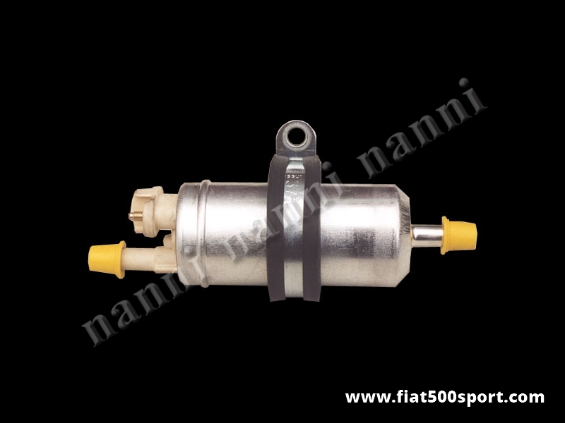 Art. 0155 - Pompa benzina Fiat 500 Fiat 126 elettrica (pressione bar 0,2) - Pompa benzina elettrica Fiat 500 Fiat 126 (pressione bar 0,2). Pompa tanta benzina a bassissima pressione.
