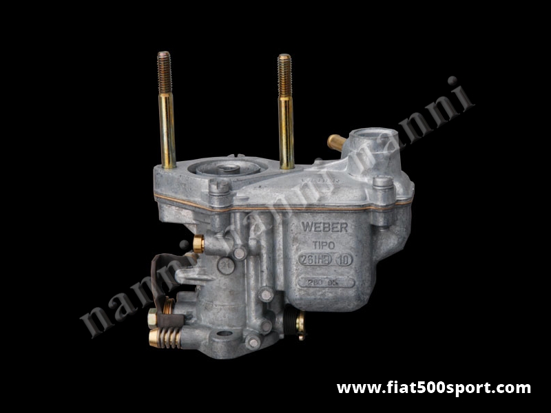 Art. 0158 - Carburatore Fiat 500 F/L da 26 mm revisionato perfettamente Weber. - Carburatore revisionato alla perfezione Weber per 500 F/L da 26 mm. Fabbricato in Italia ( Bologna ).

