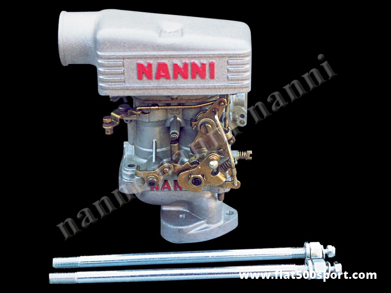 Art. 0172 - Fiat 500 carburettor Weber 30 DIC with manifold and light alloy air cap NANNI. - Fiat 500 carburettor Weber 30 DIC with manifold and light alloy air cap NANNI.
