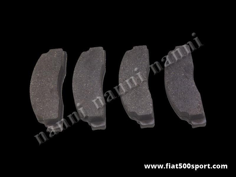 Art. 0183 - Brake pad set Fiat 500 Fiat 126 for front brake rotorconversion kit 12-13”. - Brake pad set Fiat 500 Fiat 126 for front brake rotor conversion kit 12-13”.
