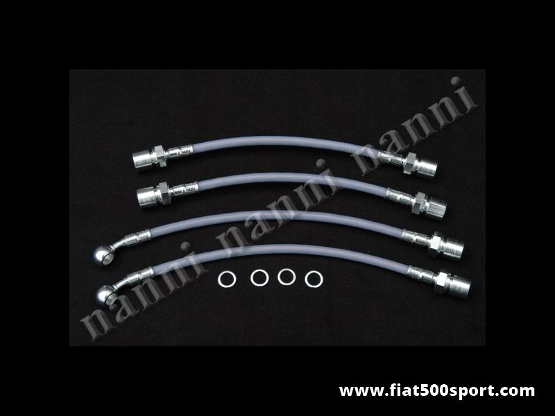 Art. 0193 - Tubi freno Fiat 500 Fiat 126 in materiale aeronautico. - Tubi freno Fiat 500 Fiat 126 aeronautici per viaggiare sempre sicuri. La frenata e’ immediata.(kit 4 pezzi).
Art. 0193 - Tubi freno Fiat 500 Fiat 126 in materiale aeronautico. - Tubi freno Fiat 500 Fiat 126 aeronautici per viaggiare sempre sicuri. La frenata e’ immediata.(kit 4 pezzi).