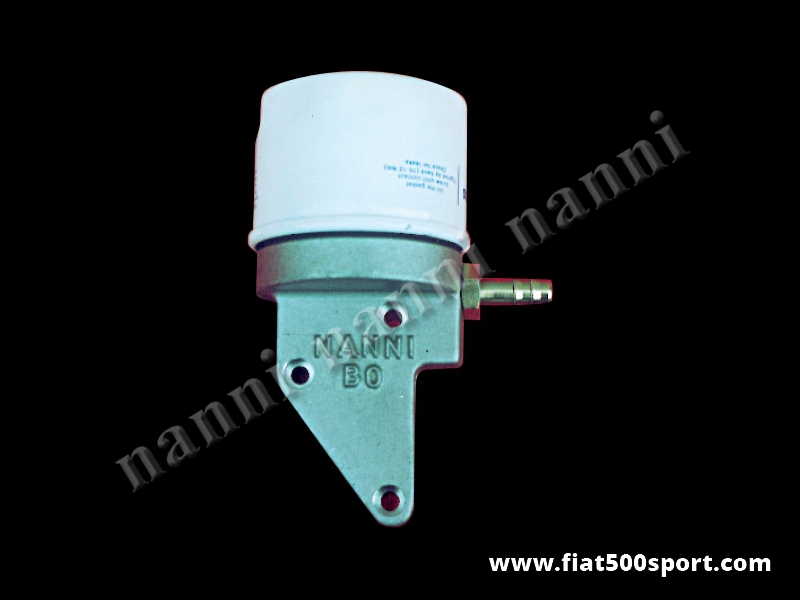 Art. 0210 - FIAT 500 FIAT 126 light alloy support NANNI  for oil filter to apply to the timing case cover. - FIAT 500 FIAT 126 light alloy support NANNI for oil filter to apply to the timing case cover.
