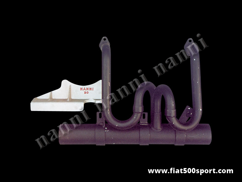 Art. 0231 - Muffler very high efficiency Fiat 500 Fiat 126 NANNI with light alloy support. - Fiat 500 Fiat 126 very high efficiency road muffler NANNI with light alloy support. (Name Spaghetti).
