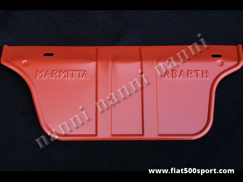 Art. 0235 - Fiat 500 Fiat 126 Abarth sheet steel warm-protector for muffler. - Fiat 500 Fiat 126 Abarth sheet steel warm-protector for muffler.
